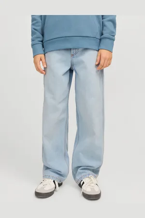 JACK & JONES Jjialex Jjicarpenter Akm 142 Sn Jnr Baggy Fit Jeans Junior