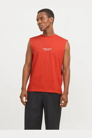 JACK & JONES Bedrukt Ronde Hals Tank Top