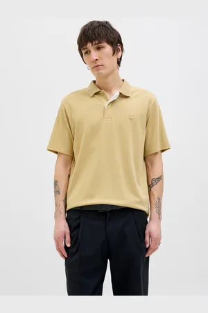 JACK & JONES Effen Overhemd Kraag Polo Shirt