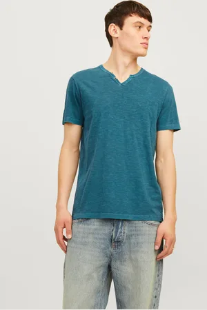 JACK & JONES Melange Split Hals T-shirts