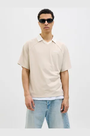 JACK & JONES Bedrukt Gespreide Kraag Polo Shirt