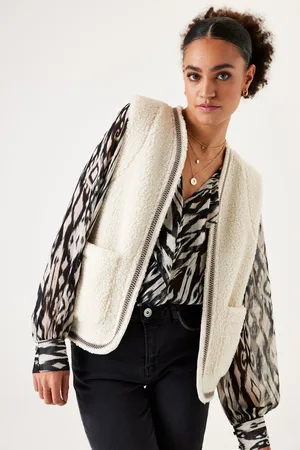 Garcia Teddy gilet beige