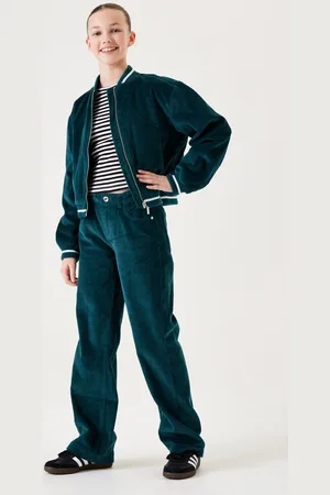 Garcia Corduroy broek petrol