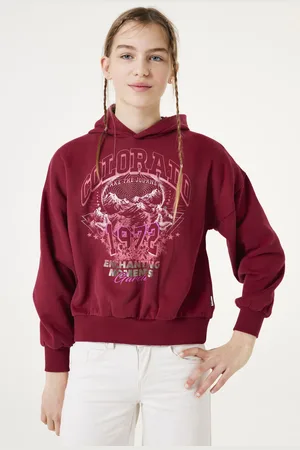 Garcia Hoodie bordeauxrood