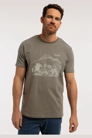 Pilot T-shirt olijfgroen
