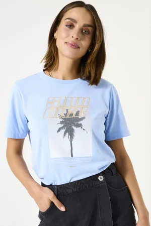 Garcia T-shirt lichtblauw