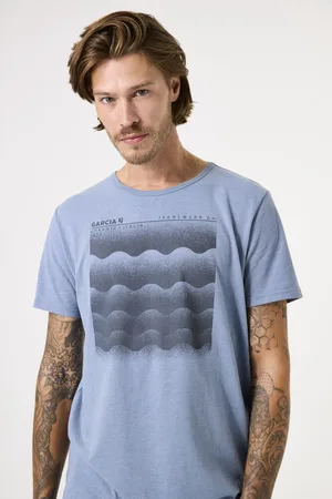 Garcia T-shirt lichtblauw