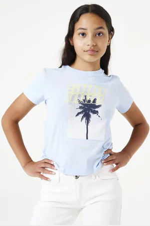 Garcia T-shirt lichtblauw