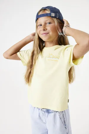 Garcia T-shirt lichtgeel