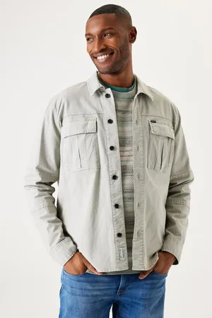 Garcia Overshirt lichtgrijs