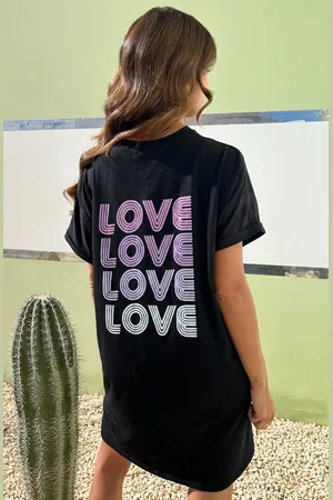 Jurkjes Love T-Shirt Dress Loosefit Maisie