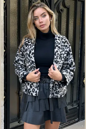 Jurkjes Woven Leopard Jacket Bo