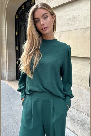 Jurkjes Blouse Long Sleeve Lilly Emerald