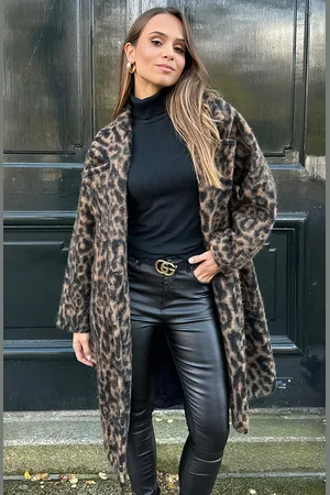 Jurkjes Leopard Oversized Coat Puck