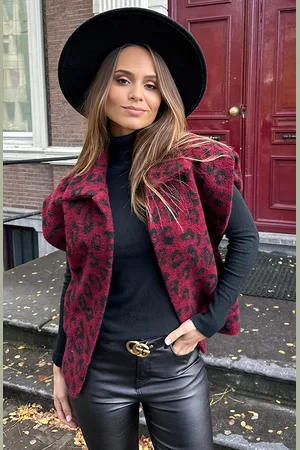 Jurkjes Leopard Gilet Samara Bordeaux