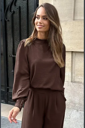 Jurkjes Blouse Long Sleeve Lilly Choco