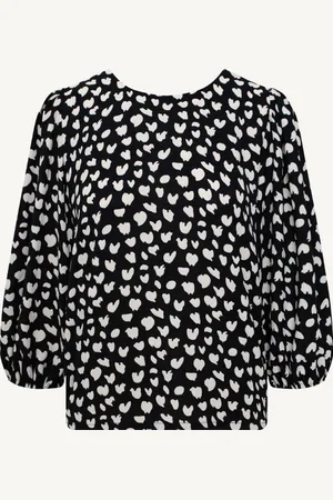 Jurkjes Puff Sleeve Top Lilly Cheetah