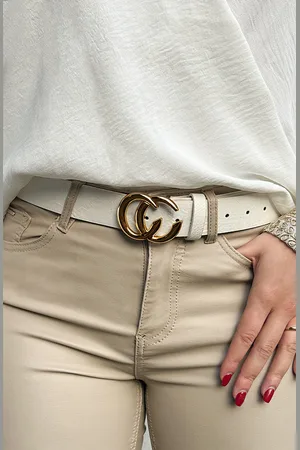 Jurkjes Trend Belt Alice Off White Goud