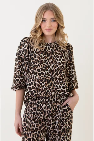 Jurkjes Puff Sleeve Top Lilly Leopard