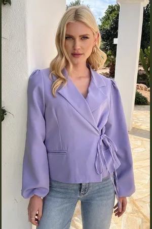Jurkjes Pofmouwen Wrap Blazer Long Sleeve Zaya