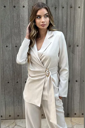 Jurkjes Wrap Blazer Gouden Detail Jette
