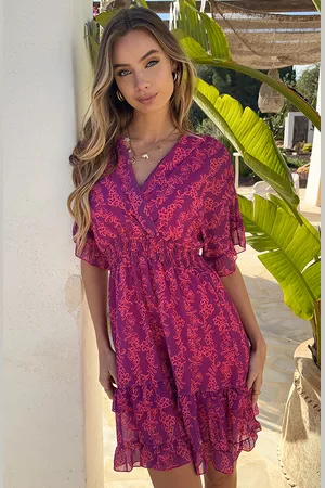 Jurkjes V-hals Print Dress Marrit