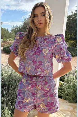 Jurkjes Romantic Jacquard Roses Top Merel