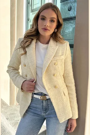 Jurkjes Elegant Boucle Blazer Taylor Yellow