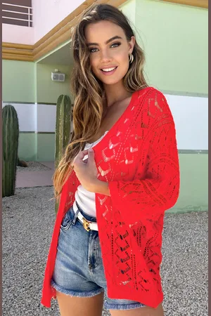 Jurkjes Soft Ibiza Cardigan Beau Koraal