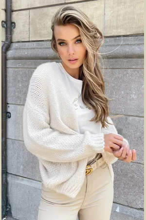 Jurkjes Trendy Vest Gebreid Skye Ecru