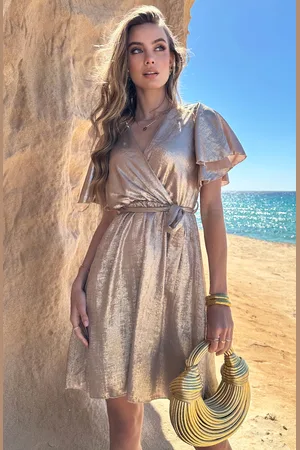 Jurkjes Jurk Nikkie Metallic Gold