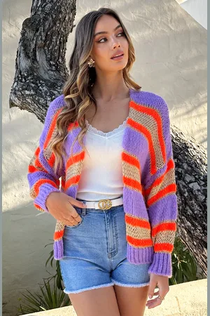 Jurkjes Oversized Cardigan Neon Orange