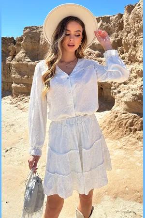 Jurkjes Pofmouwen Blouse Met Ruffle Demi Flower