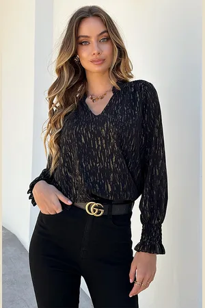Jurkjes Deluxe Blouse Dessa Goud