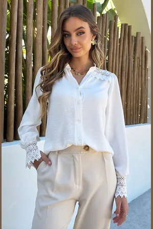 Jurkjes Lace Detail Blouse Janee
