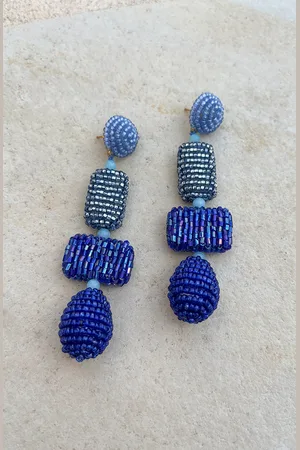 Jurkjes Lagoon Beads Oorbellen Odes Blue