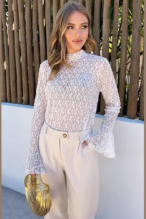 Jurkjes Lace Longsleeve Top
