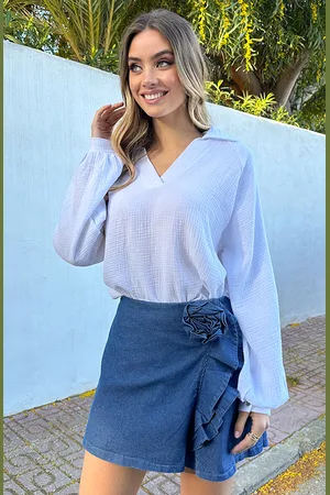Jurkjes Texture Blouse Veerle Ecru