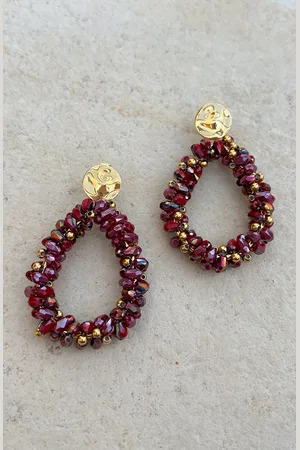 Jurkjes Luxury Beads Oorbellen Yara Goud