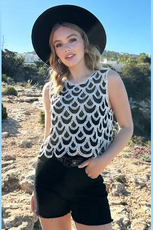 Jurkjes Crochet Top Aimee Beige