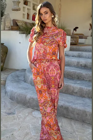 Jurkjes Co-ord Paisley Helen Dust Roze