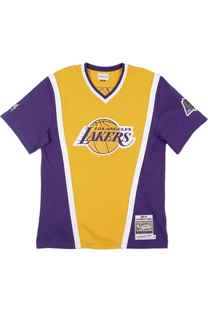 Mitchell & Ness NBA La L A S 96-97 T-shirt Geel
