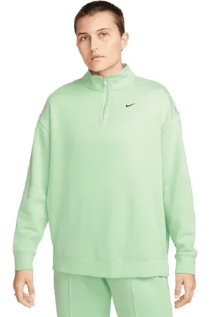 Nike Floamy Qz Sweat Sweatshirt Dames Groen K376