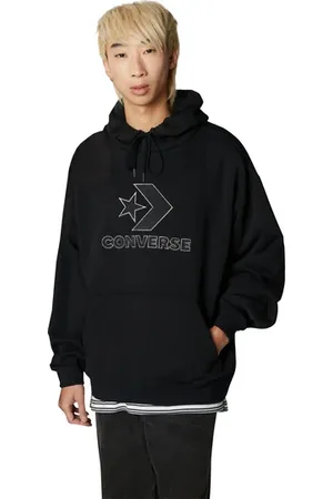 Converse Large Logo Star Chevron Hoody Zwart