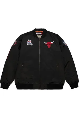 Mitchell & Ness Cb Satin Bomber Jas Zwart