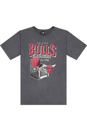 New Era NBA Chicago Bulls Retro Crate T-shirt Zwart