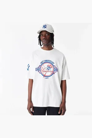 New Era New York Yankees MLB Anniversary Oversized T-shirt Wit
