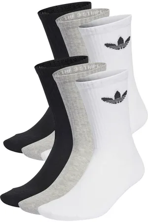 adidas Trefoil Cushion 6er Pack Sokken Zwart