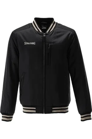 Spalding Logo Bomberjacke Jas Zwart