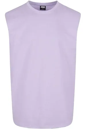 Urban classics Open Edge Sleeveless T-shirt Paars